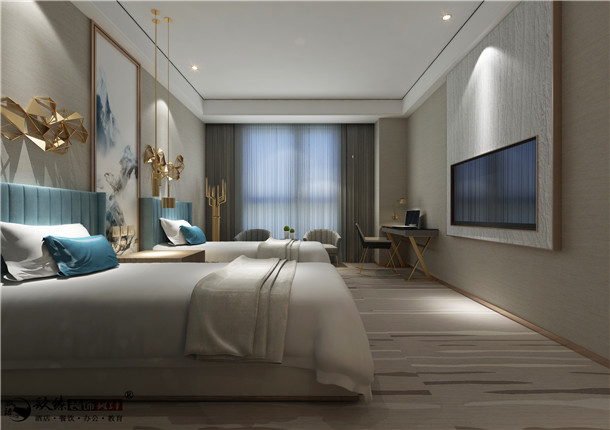 彭阳现代酒店装修设计方案|增加现代艺术质感的升华