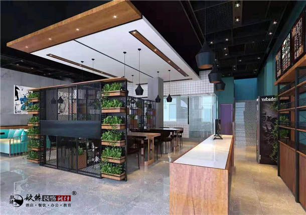 彭阳雅食餐厅设计|提升了店内整洁感和高品质