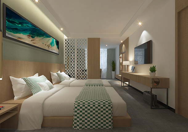 彭阳希顿酒店设计|让客房具有延伸性同时带来的空间的流动性