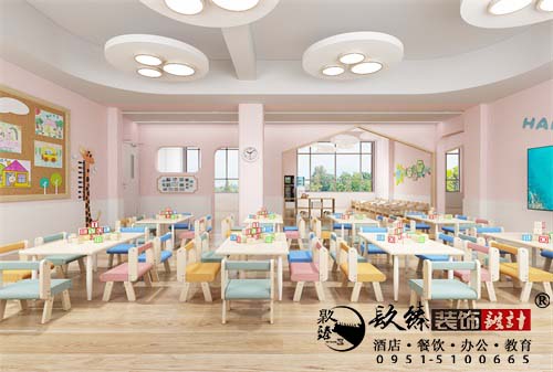 彭阳乐语幼儿园设计方案鉴赏|彭阳幼儿园设计装修公司推荐