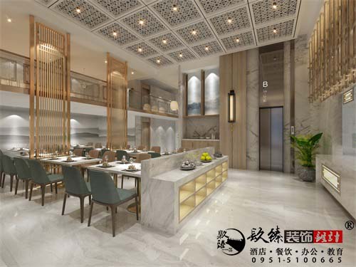 彭阳陶乐楼餐厅设计方案鉴赏|彭阳餐厅设计装修公司推荐