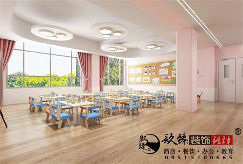彭阳景苑幼儿园设计方案鉴赏|彭阳幼儿园设计装修公司推荐