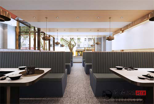 彭阳炙轩烤肉店设计方案鉴赏| 在洁净清爽的空间享受人间烟火味