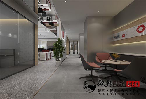 彭阳昌隆办公设计方案鉴赏|彭阳灰色简约办公空间