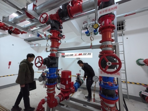 彭阳消防设计公司|彭阳悦桔酒店消防设计勘察现场